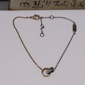 Stella & Dot Gold and Silver Interlocking Rings Bracelet